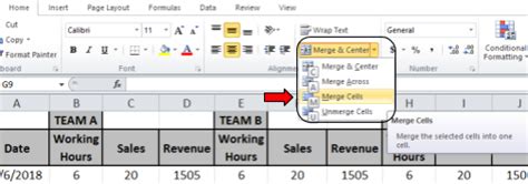 Merge And Center In Microsoft Excel
