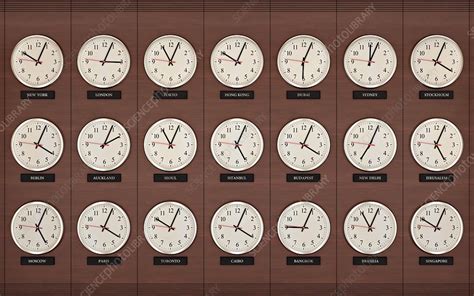 Clocks Illustration Stock Image F030 7513 Science Photo Library