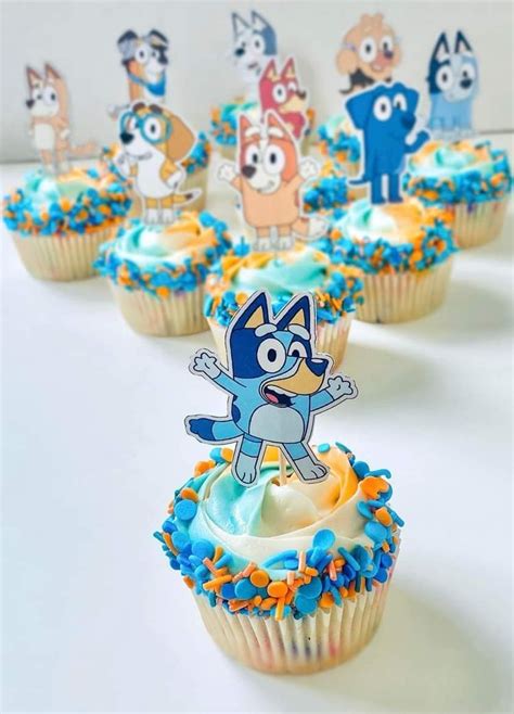 Bluey Cupcake Toppers Bluey Party Bluey Birthday Party Etsy Artofit