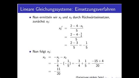 Linearen gleichungssysteme (lgs) einfach erklärt ✓ aufgaben mit lösungen ✓ lineare gleichungssysteme. Lineare Gleichungssysteme Teil 5: Das Einsetzungsverfahren ...