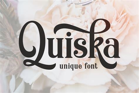 Quiska Unique Font (102078) | Regular | Font Bundles