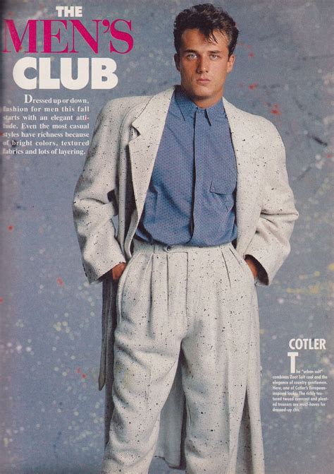 Cotler 1985 80s Fashion Men 1980s Mens Fashion Retro Suits