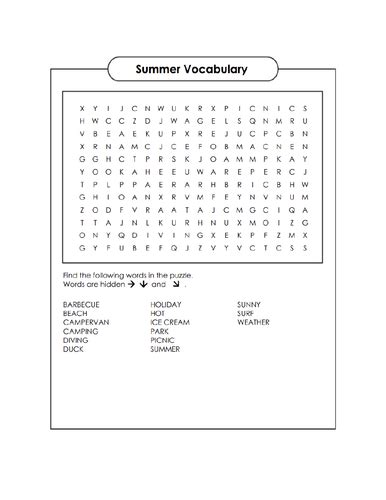 Efl Wordsearches Bundle For A1beginner Learners Of English