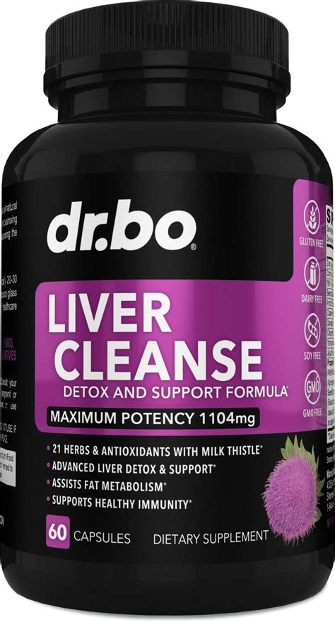 Liver Cleanse Detox Support Supplement Complete Health Repair Pills