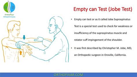 Empty Can Test For Supraspinatus Impingement Orthofixar 2024
