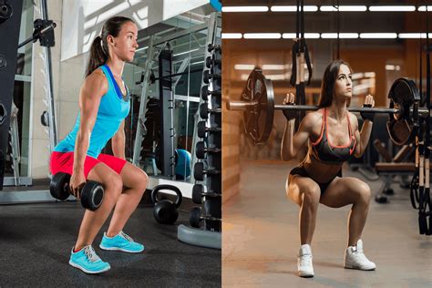Detailed Comparison Of The Dumbbell Squat Vs Barbell Squats