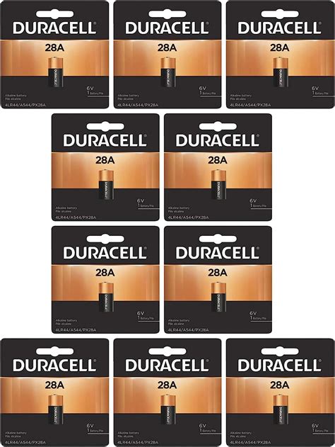 10x Duracell 28a 6v Battery Replacement For 4lr44 A544