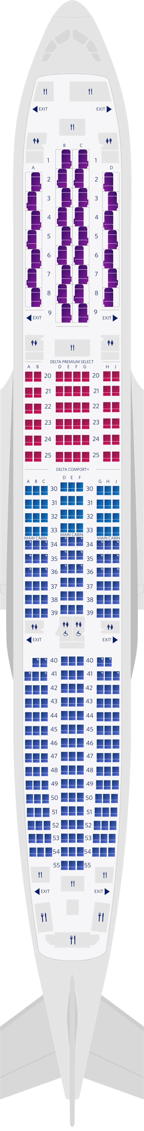 Airbus A350 900 Seat Map Delta Image To U