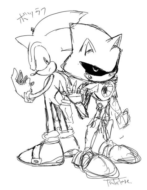 Metal sonic coloring pages | coloring pictures of. Sonic Vs Metal Sonic Coloring Pages