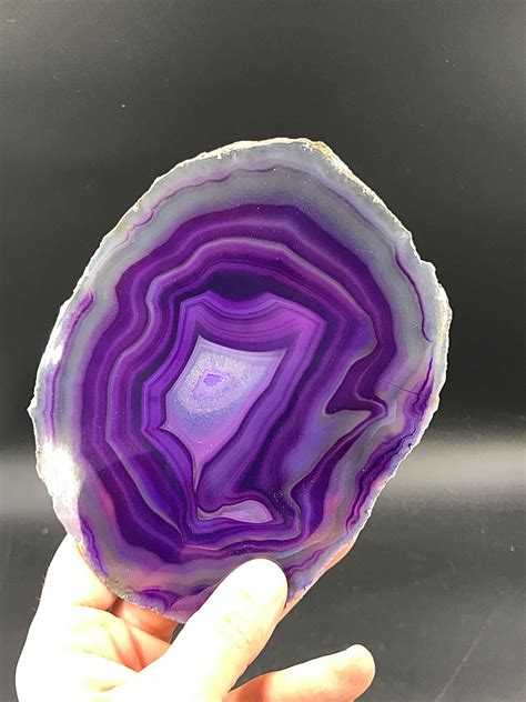 Agate Rock Crystal Natural Collectible Slab