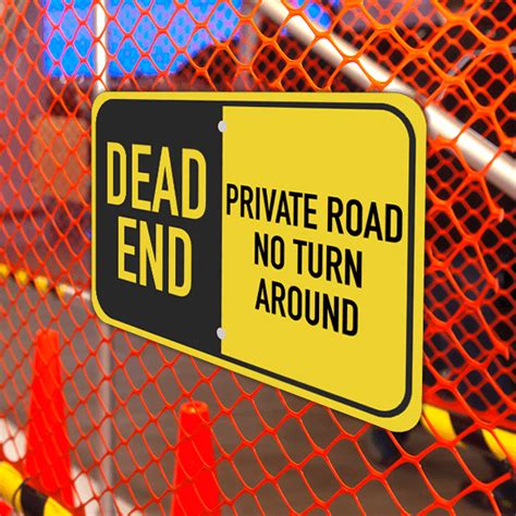 Square Dead End Sign Custom Signs