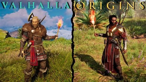 Assassin S Creed Valhalla Vs Origins Comparison Direct Comparison
