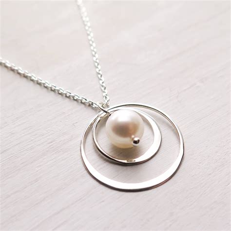 Modern Pearl Necklace Mother Of The Bride Or Groom Gift Etsy