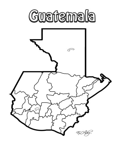 Mapa De Guatemala En Blanco Mapa De Guatemala Mapa De Guatemala Con
