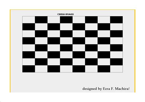 Ezra F Machira Chess Board Designed By Ezra Machira