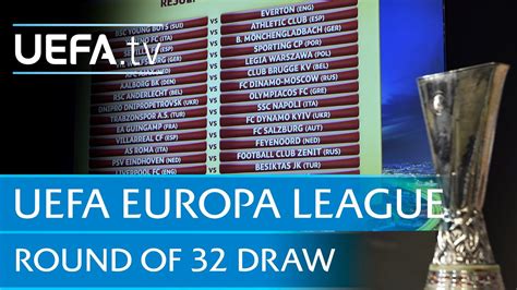 Uefa europa league 4 1. UEFA Europa League round of 16 draw - YouTube