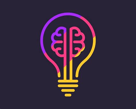 Premium Vector Lightbulb Lamp Invention Idea Innovation Brain Mind