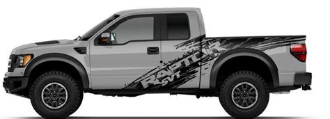 Black Ford Raptor With Graphics Ferisgraphics