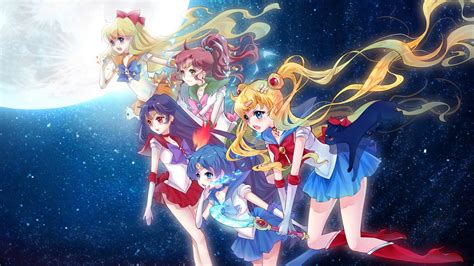 Sailor Moon Group Hd Wallpaper Background Image 1920x1080
