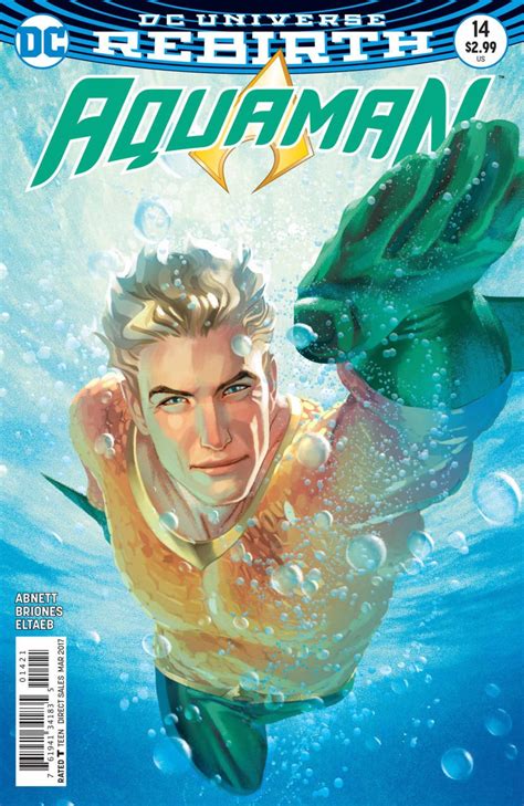 Aquaman 2016 14 Vf Nm Joshua Middleton Dc Universe Rebirth