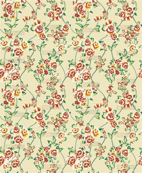 Download Floral Pattern Wallpaper Grasscloth By Efisher84 Vintage