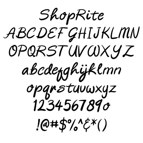 Shop Rite Truetype Font Truetype Fonts Fonts Font Keyboard