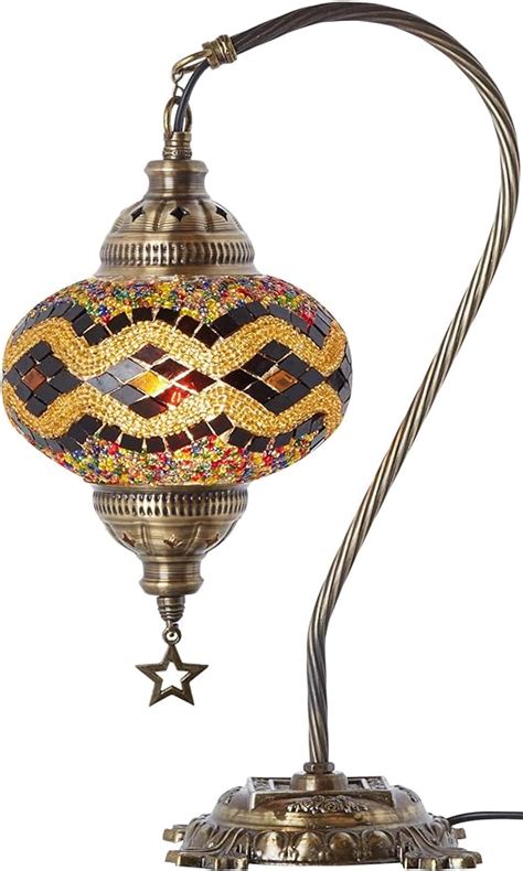 Colors Demmex Turkish Moroccan Mosaic Table Lamp With Us Plug
