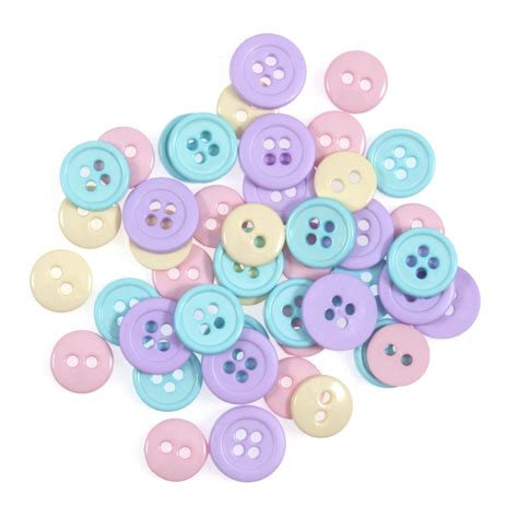 Pastel Medium Craft Buttons B640653