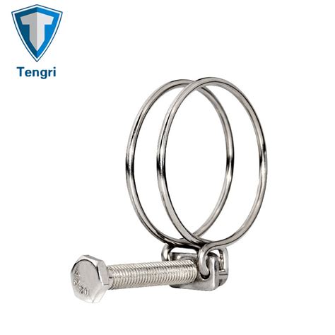 Brass Galvanized Double Steel Wire Grip Clamp Tube Clamps Ss304 316