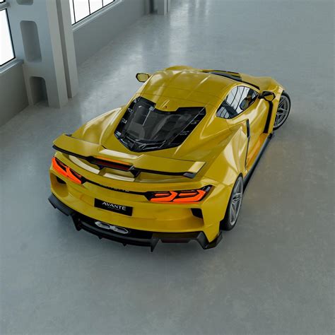 chevrolet corvette c8 custom body kit by avante design house buy with delivery installation