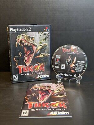 Turok Evolution PlayStation 2 PS2 2002 Complete Tested Black