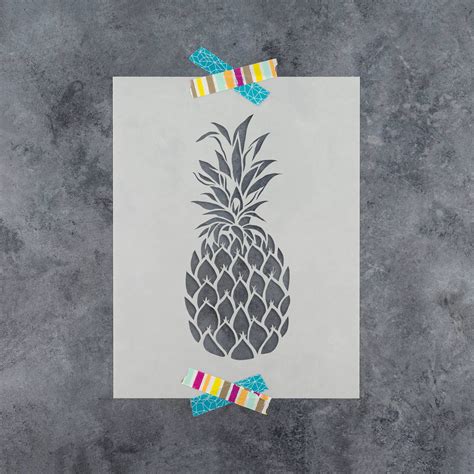 A Piece Of Paper With A Pineapple On It