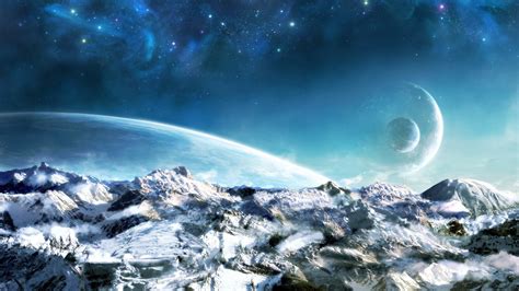 ice-world-against-the-background-of-other-people-s-planets-wallpapers