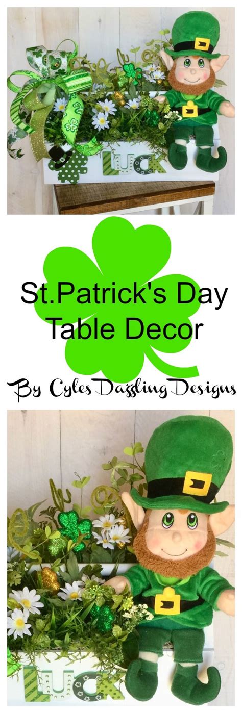 Check spelling or type a new query. St Patricks Tool Caddy Spring Shamrock Leprechaun table ...