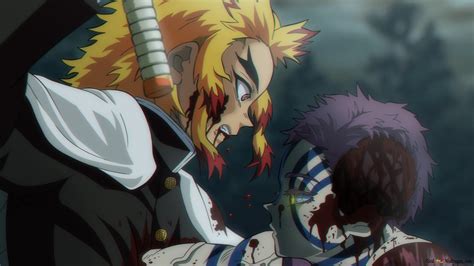 Demon Slayer - Rengoku Vs Akaza HD wallpaper download
