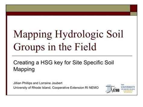 Hydrologic Soil Groups And Site Specific Soil Mapping Nesoil