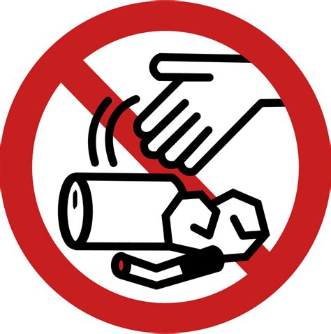 No Littering Sign Openclipart