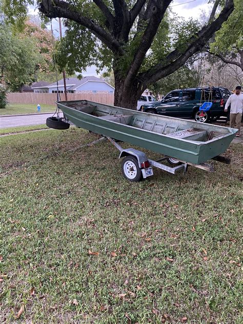 14ft Flatbottom Boat With Trailer For Sale In Sugar Land Tx Offerup