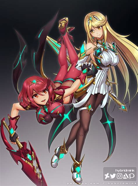 Pyra And Mythra Ultimate By Hybridmink On Deviantart In 2021 Super