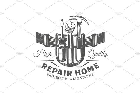 9 Repair Logos Templates Vol.2 | Logo templates, Templates, Tshirt design inspiration