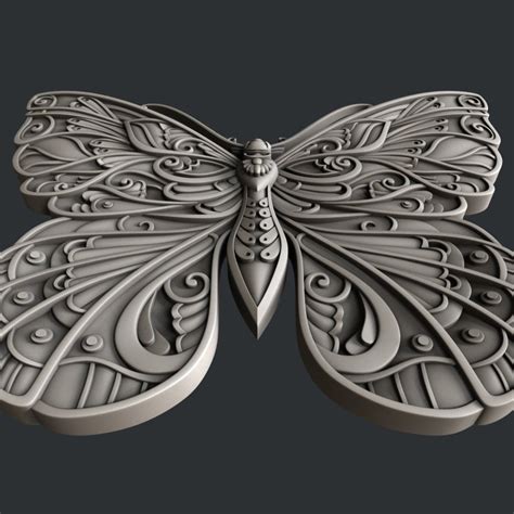 3d Stl Models For Cnc Router Butterfly Etsy