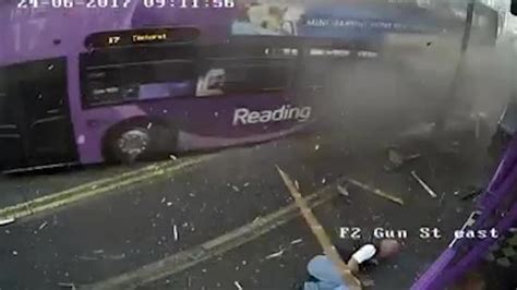 Cctv Footage Shows Man Being Hit By Bus Before Walking Into Pub