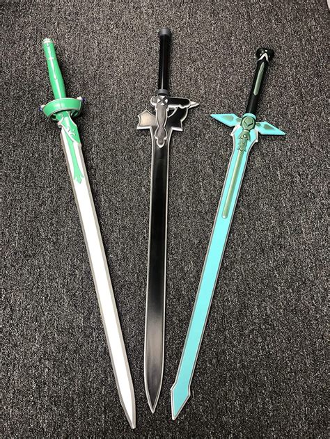 Sword Art A Online Kirito Asuna Yuuki Foam Sword Set Elucidator Dark