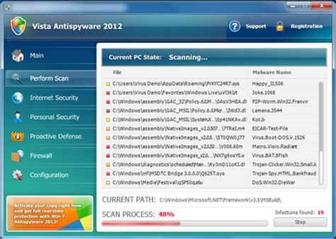 Remove Windows Vista Antivirus 2012 To Reduce Data Processing Time