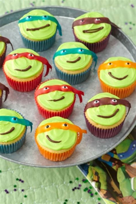 Teenage Mutant Ninja Turtles Cupcakes Recipe Desserts Kid Cupcakes