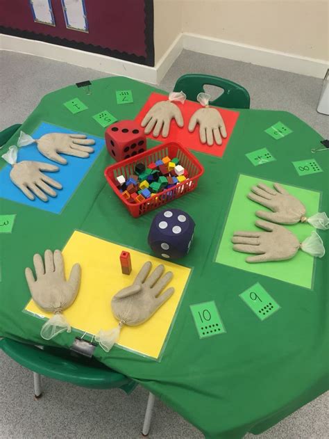 Nursery Maths Counting Handslatex Gloves Filled With Sand Maths Eyfs Math Activities