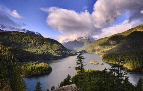 The View From Diablo Lake Overlook In The North Cascades National Park