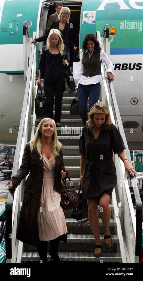 Wives And Girlfriends Of The European Ryder Cup Golf Team Arrive At