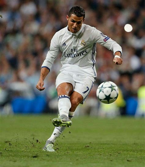 Soccer Player Ronaldo Kicking A Ball