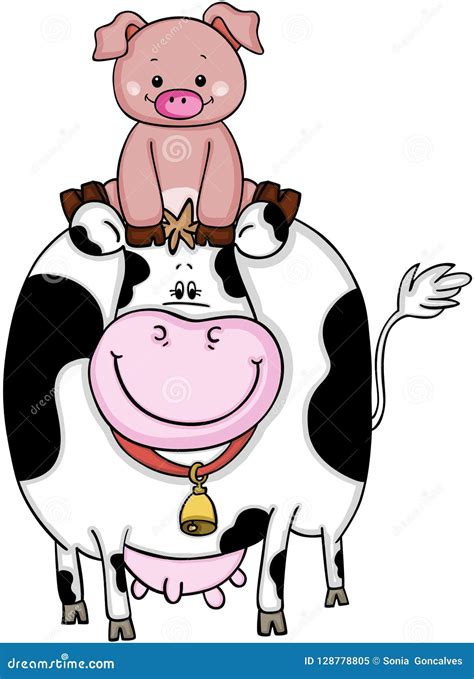 Cow And Pig Cartoon